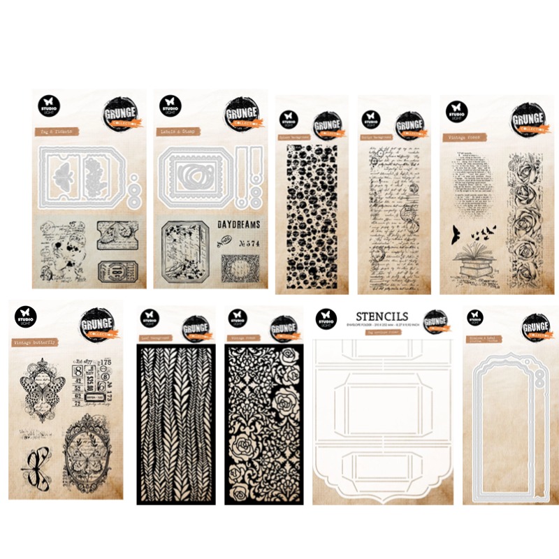Food Storage Labels - Etichetta Busta Collezione Grunge Rose vintage
