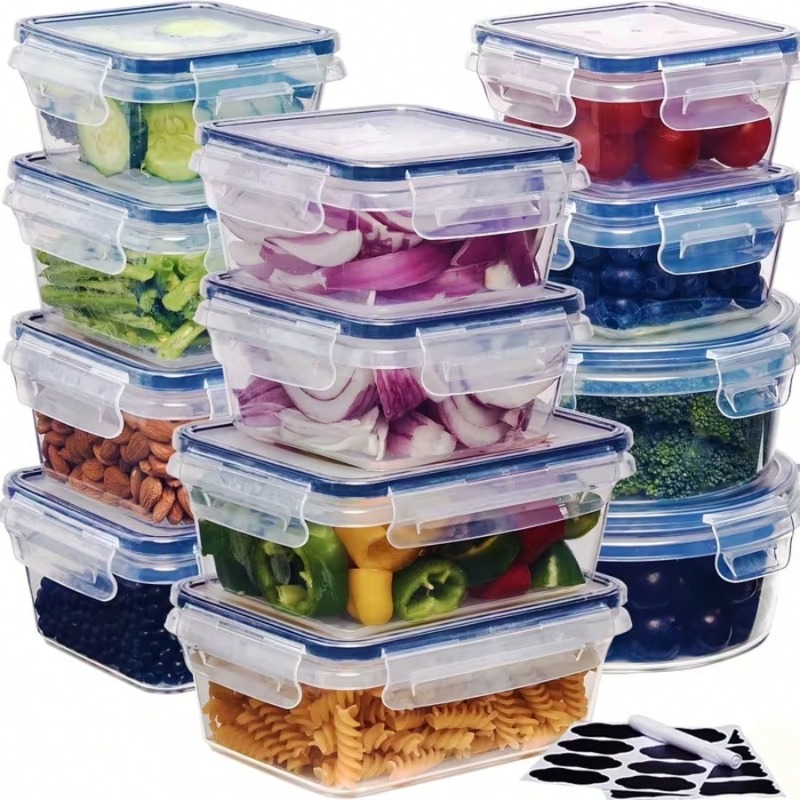 Food Storage Labels - Set di 12 contenitori per conservare