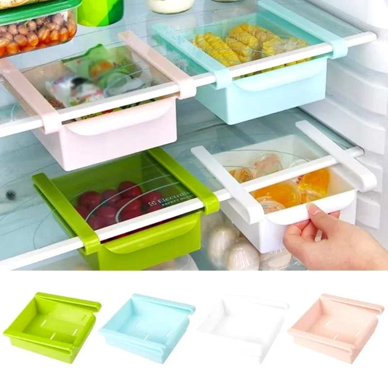 Food Storage With Dividers - Scivolo da cucina frigorifero congelatore salvaspazio