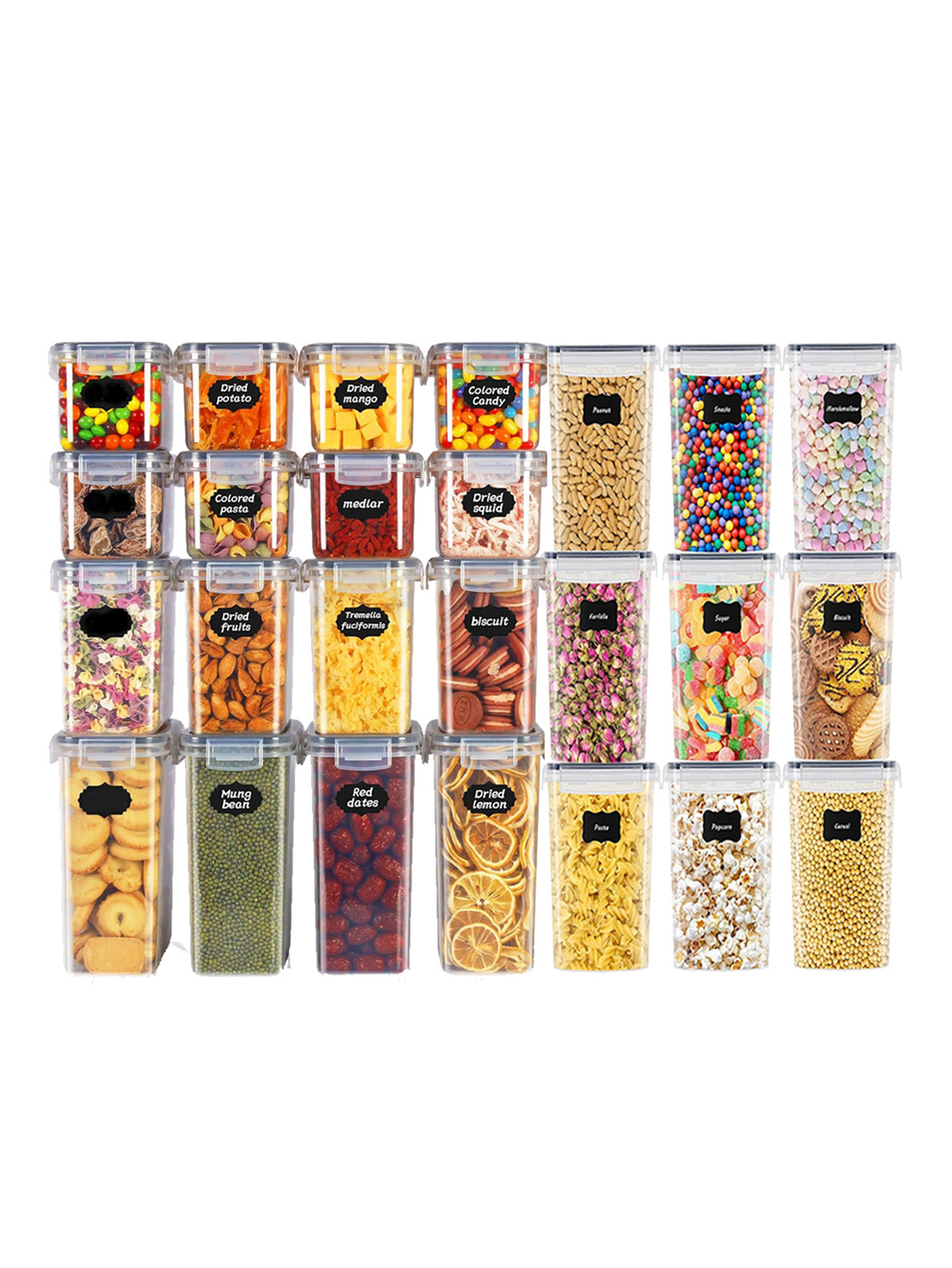 Food Storage Meals - Set di 48 Contenitori Sigillati per