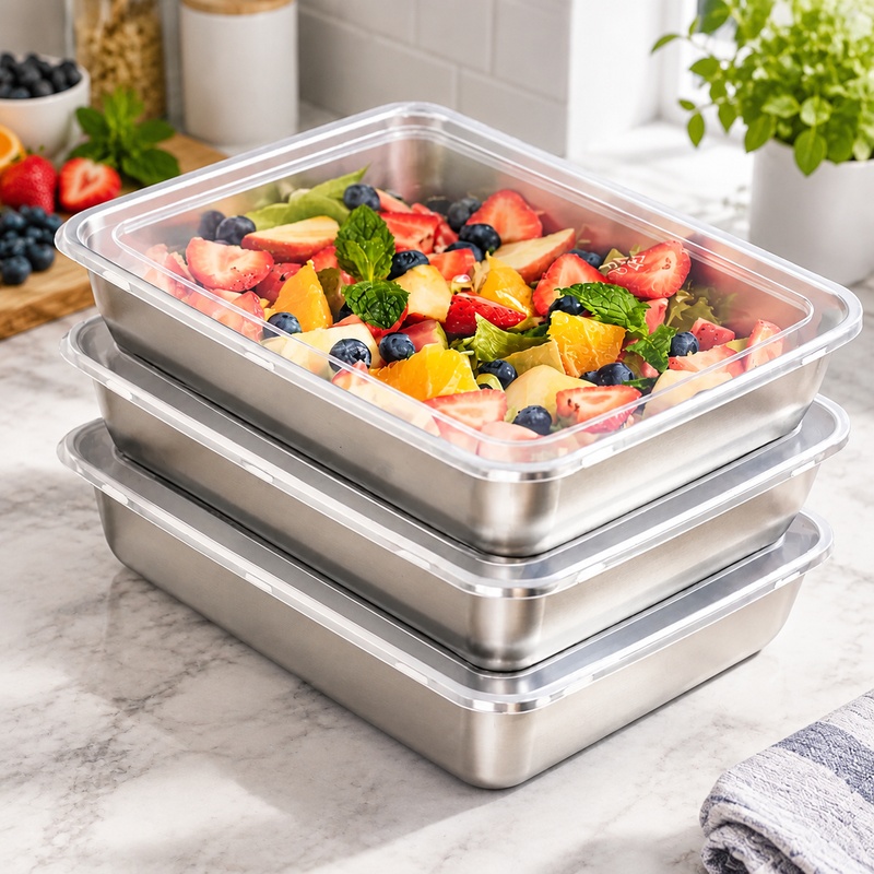 Food Storage Meals - Confezione tripla di contenitori per alimenti