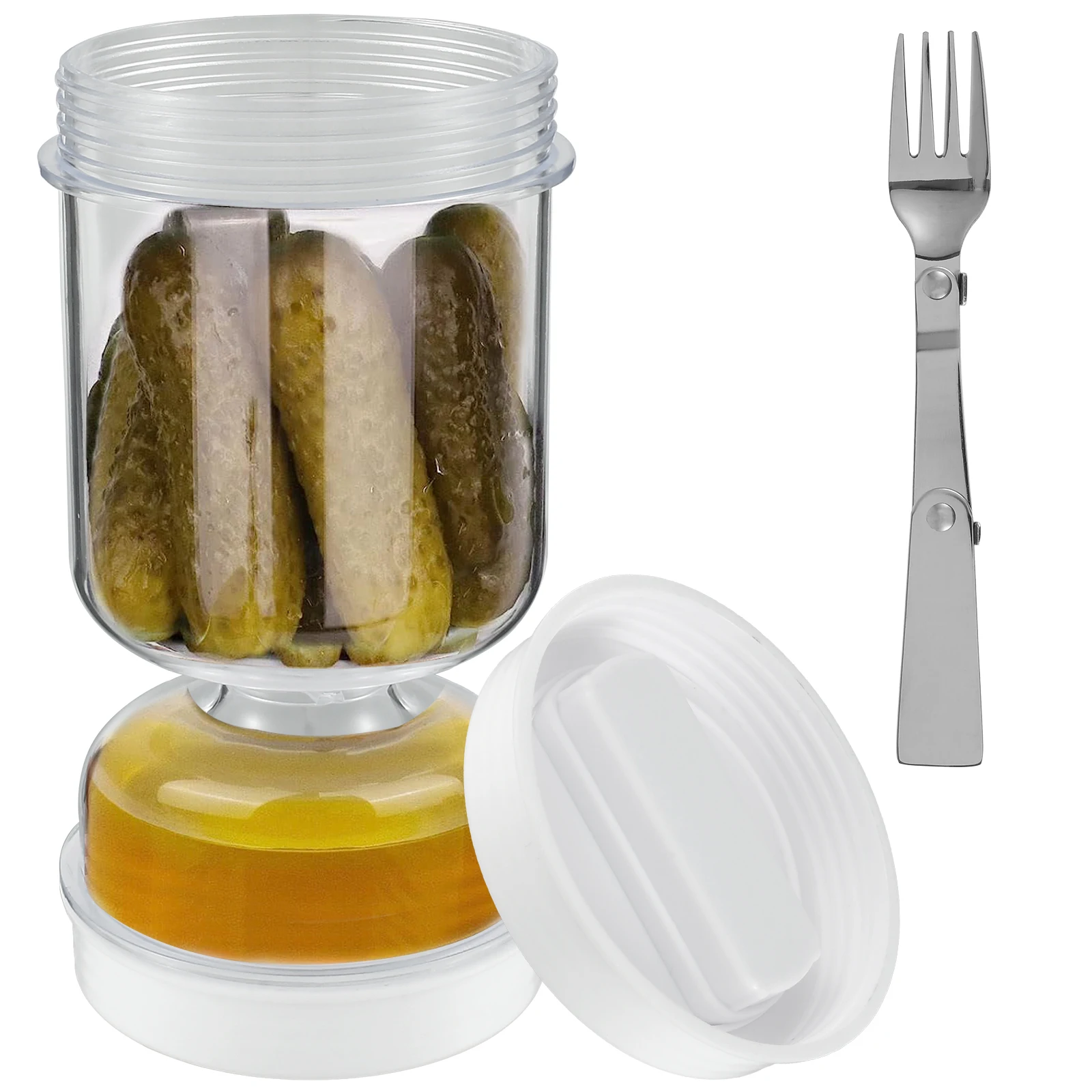 Barattolo diickles con forchet - Food Storage With Dividers recensione e prezzo