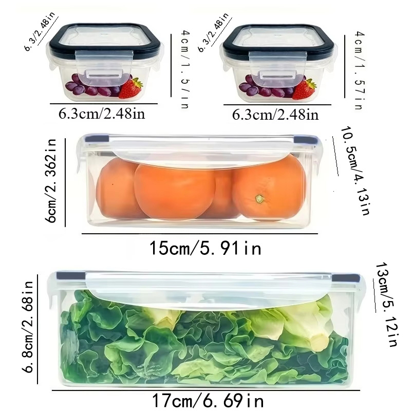 Set da 8 Pezzi: 4 Contenitori  - Food Storage With Dividers recensione e prezzo