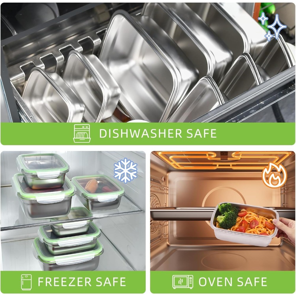 Set di contenitori per aliment - Food Storage Oven Safe recensione e prezzo