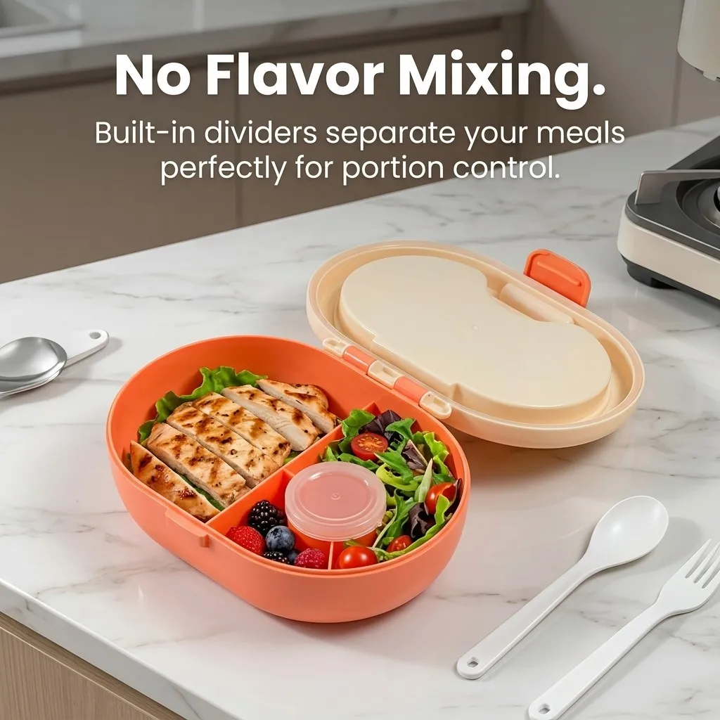 Contenitore per il pranzo in p - Food Storage With Dividers recensione e prezzo
